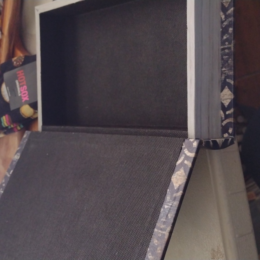 Blue and White Decorative Book Box to Put Items In